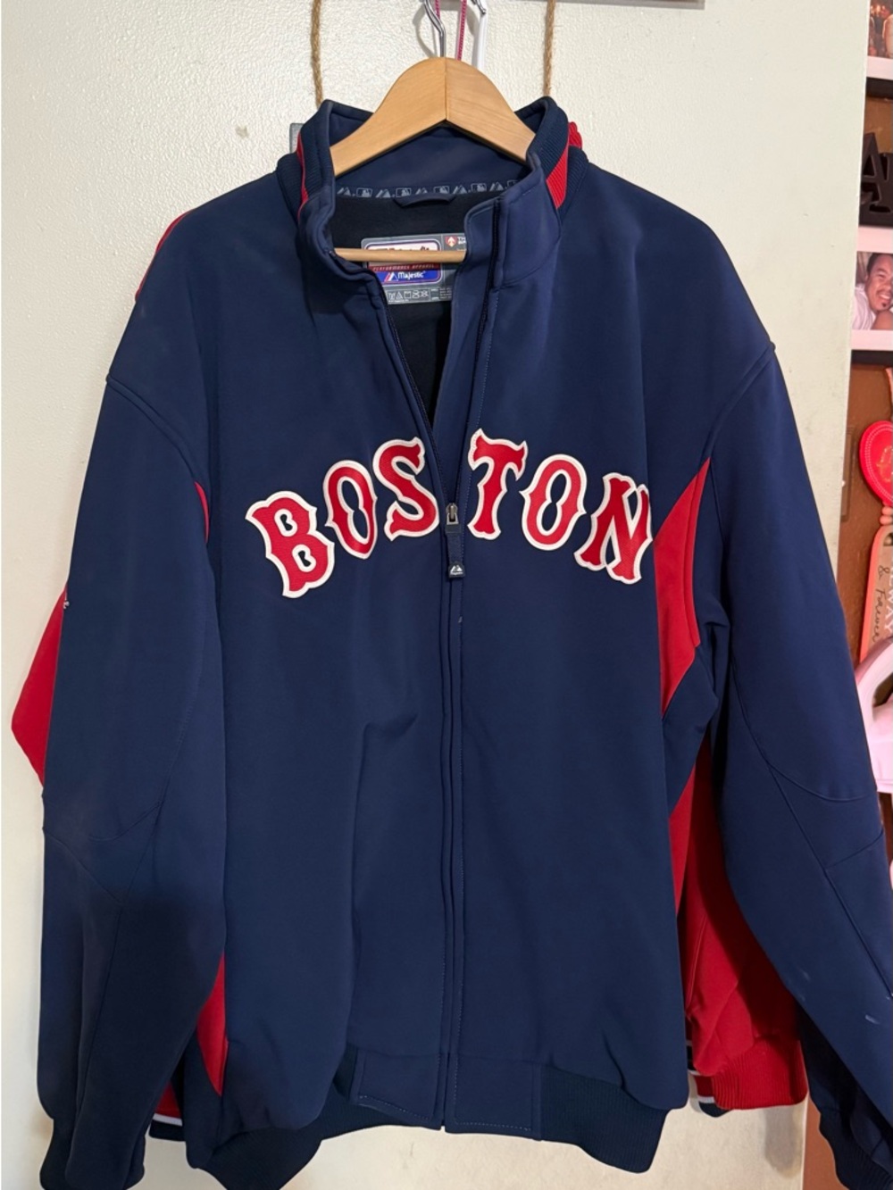 Majestic Navy and White Therma-Base Jacket
